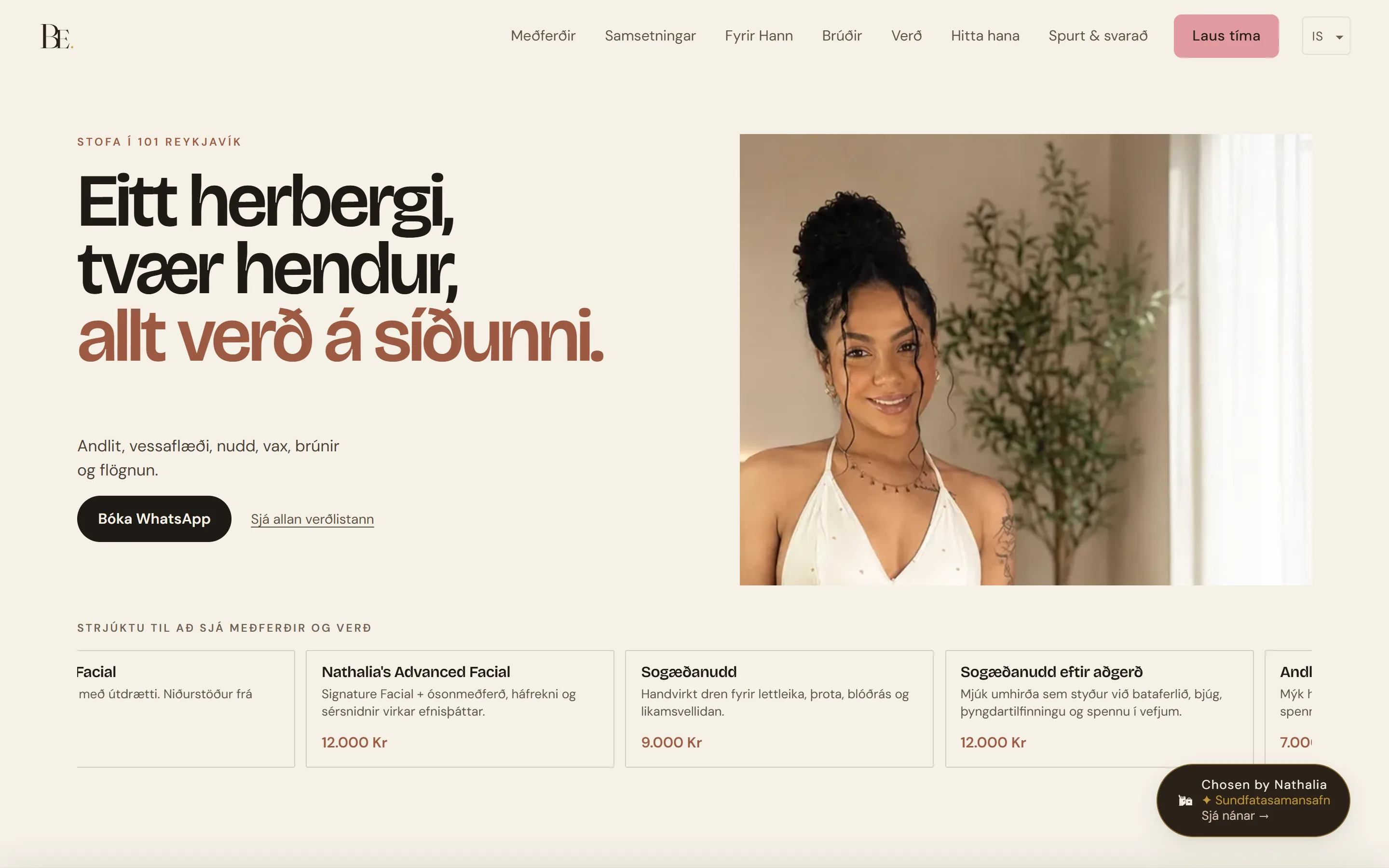Brum Esthetics website
